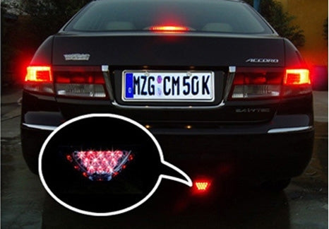 12-LED Rear Tail Warning Brake Light for DC 12V Cars, 12-LED Red Light
