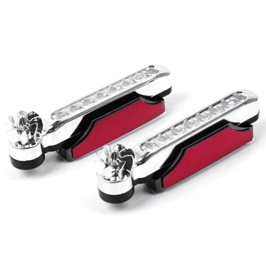 2 PCS 8 LED Bulbs Wind Powered Decorative Car Lights, Blue LED, White LED