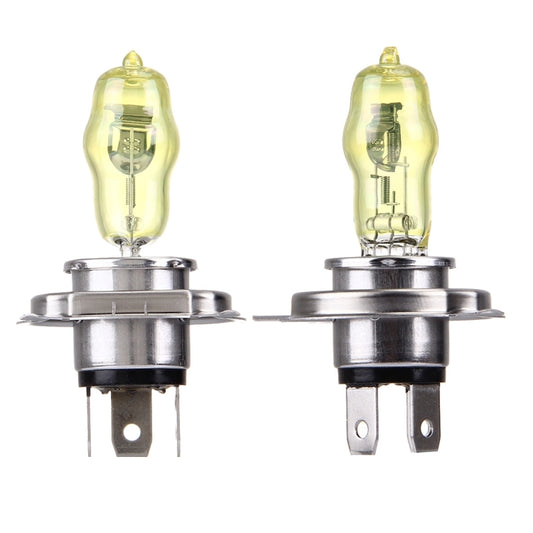 H4 Xenon Pure Yellow Bulbs, 12V 100/90W, H4 100/90W