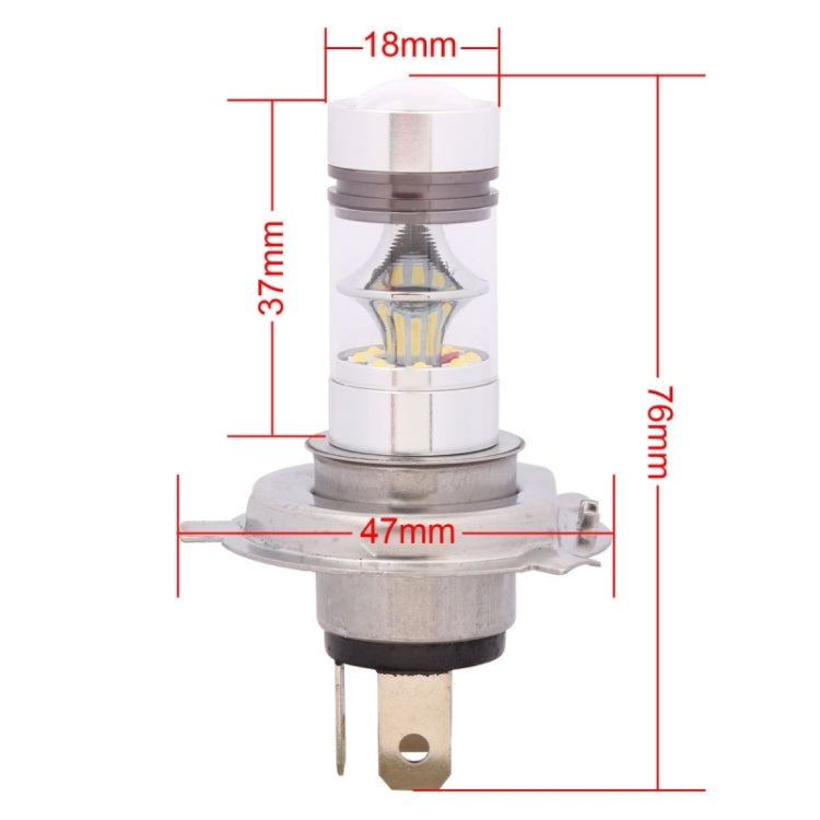 H4 850LM P43T 100W LED Car Front Headlights / Daytime Running Light / Driving Lamp Bulb, DC 12-24V, H4