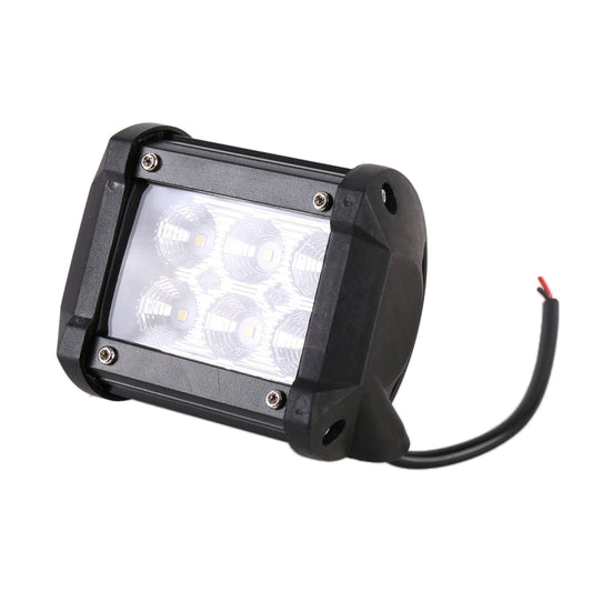 18W 6 LED White Light Floodlight Engineering Lamp / Waterproof IP67 SUVs Light, DC 10-30V