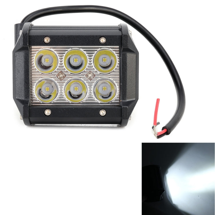 18W CREE 6 LED White Light Condenser Engineering Lamp / Waterproof IP67 SUVs Light, DC 10-30V, 6 LED