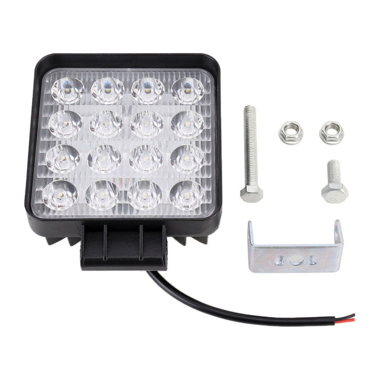 48W Bridgelux 4000lm 16 LED White Light Condenser Engineering Lamp / Waterproof IP67 SUVs Light, DC 10-30V, Condenser