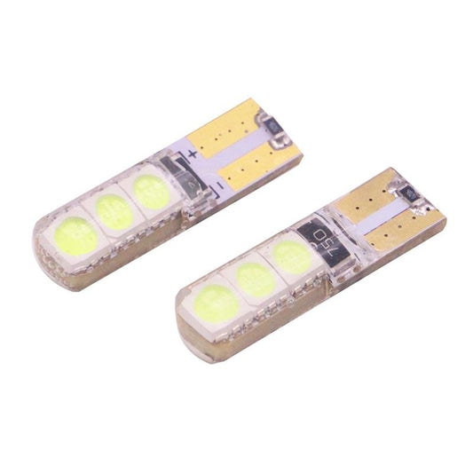 2 PCS T10 2W 120-140LM 6 LED Ice Blue 5050 LED Brake Light for Vehicles, DC12V, 6 5050 LEDs, 6 LED 5050 LEDs, 6 5050 LEDs