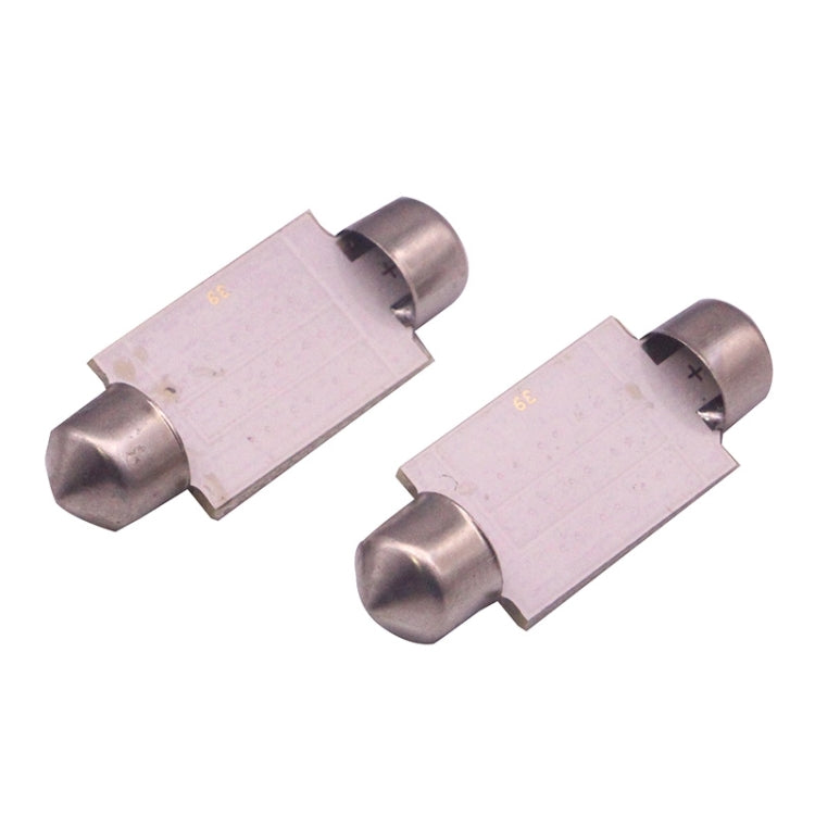 2 PCS 41mm 1.5W 80LM White Light 1 COB LED License Plate Reading Lights Car Light Bulb, 41mm