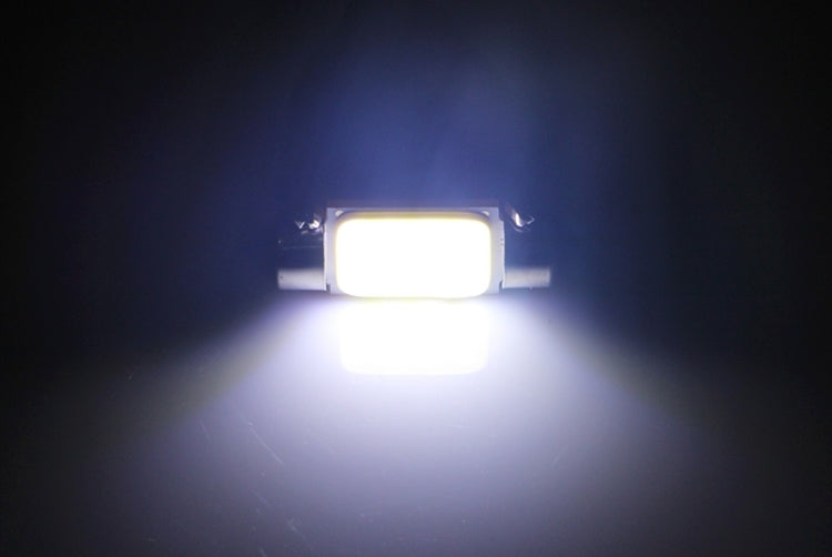 2 PCS 41mm 1.5W 80LM White Light 1 COB LED License Plate Reading Lights Car Light Bulb, 41mm