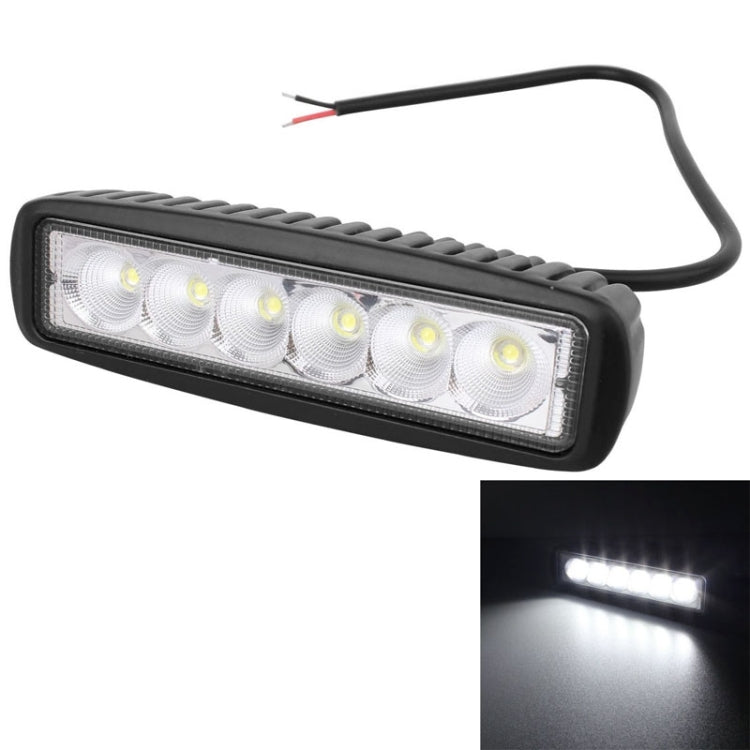 18W 1440LM Epistar 6 LED Car Work Lamp Bar Light Waterproof IP67, DC 10-30V, 1440LM, DC 10-30V