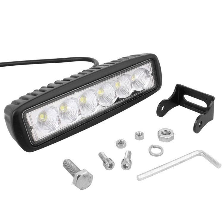 18W 1440LM Epistar 6 LED Car Work Lamp Bar Light Waterproof IP67, DC 10-30V, DC 10-30V, 1440LM