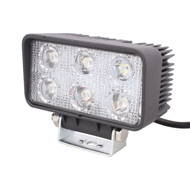 LML-1518 18W 1260-1350LM Epistar 6 LED White 30 Degree Spot Beam Car LED Light Waterproof IP67, DC 10-30V, Spot Light+18W 1350LM