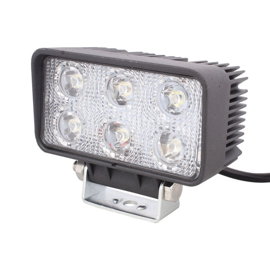 LML-1518 18W 1260-1350LM Epistar 6 LED White 30 Degree Spot Beam Car LED Light Waterproof IP67, DC 10-30V, Spot Light+18W 1350LM