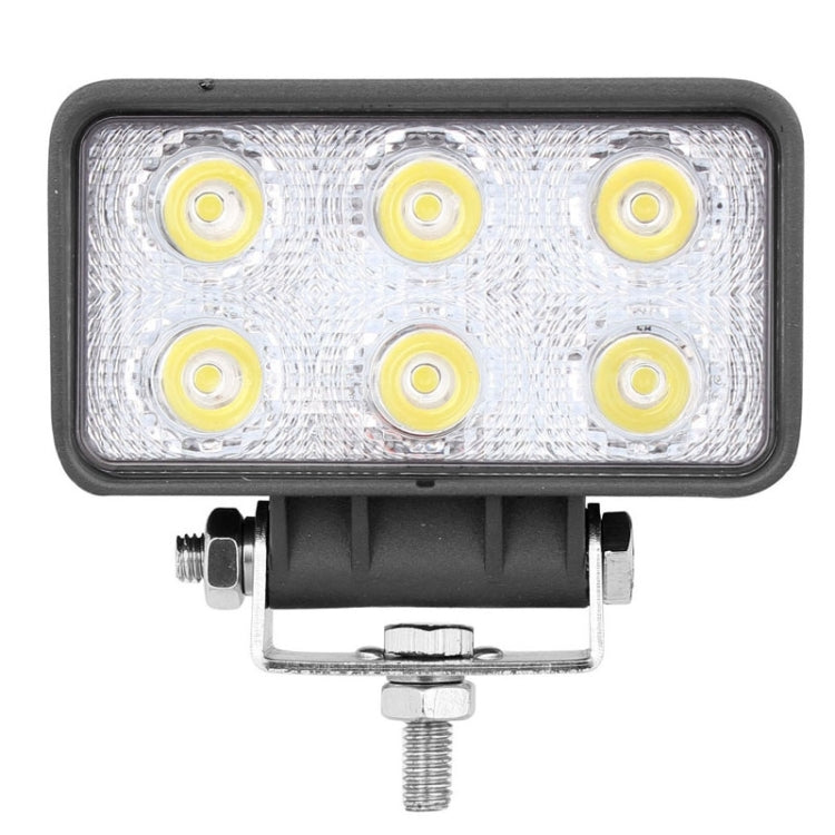 LML-1518 18W 1260-1350LM Epistar 6 LED White 30 Degree Spot Beam Car LED Light Waterproof IP67, DC 10-30V, Spot Light+18W 1350LM