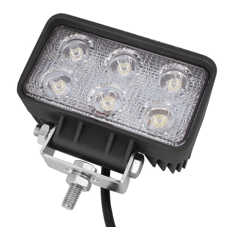 LML-1518 18W 1260-1350LM Epistar 6 LED White 30 Degree Spot Beam Car LED Light Waterproof IP67, DC 10-30V, Spot Light+18W 1350LM