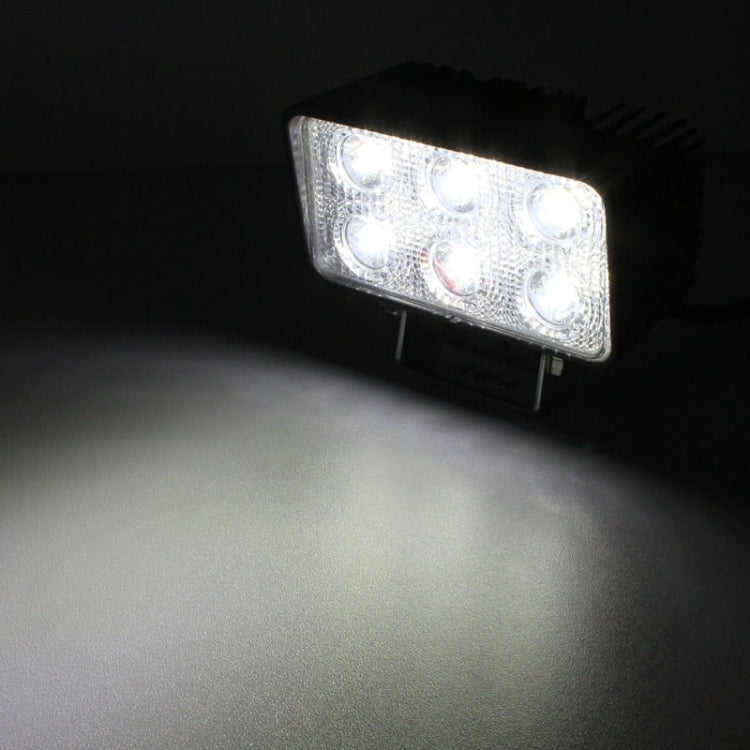 LML-1518 18W 1260-1350LM Epistar 6 LED White 30 Degree Spot Beam Car LED Light Waterproof IP67, DC 10-30V, Spot Light+18W 1350LM