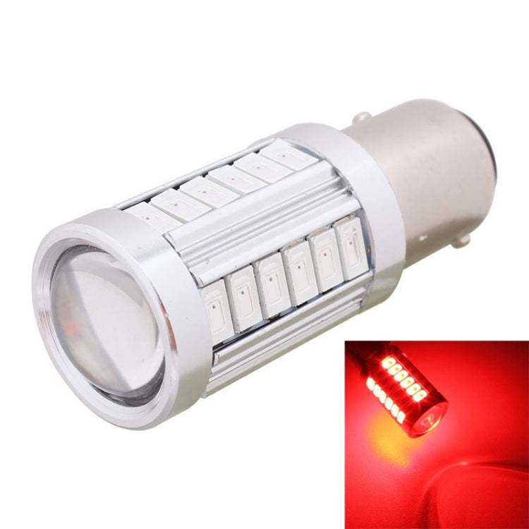 2PCS 1157/BAY15D 16.5W 1155LM 630-660nm 33 LED SMD 5630 Red Light Car Brake Light Lamp Bulb for Vehicles , DC12V, 1157