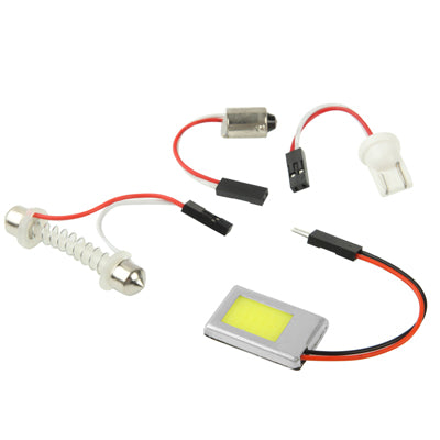5W White Light LED Car Interior Lamp with T10 Dome + BA9S Festoon Adapter, 5W