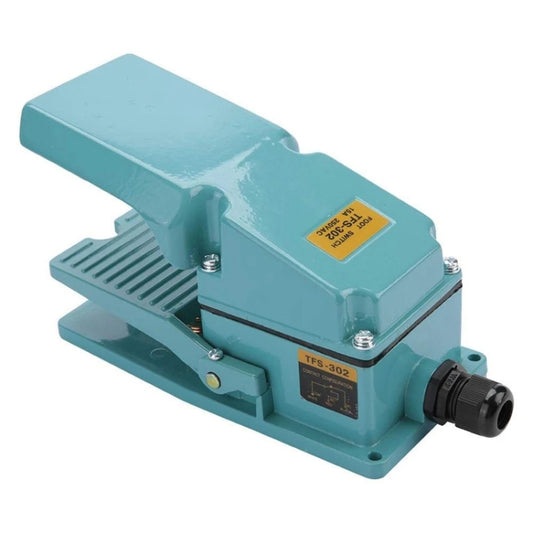 Pédale de commande au pied à boîtier métallique antidérapant TFS-302 AC 250V 15A, TFS-302