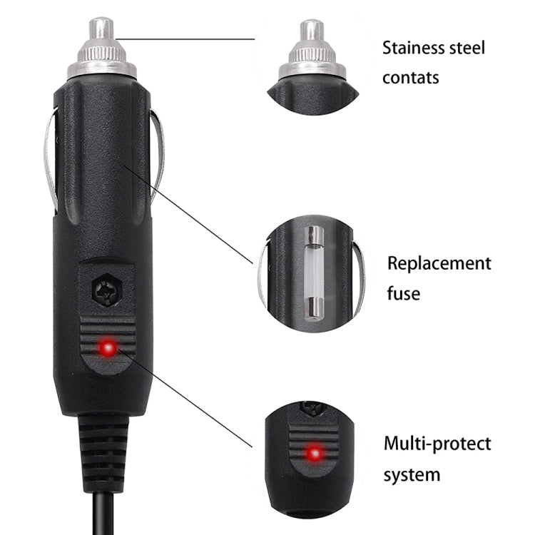 2A 3.5mm Power Supply Adapter Plug Coiled Cable Car Charger, Length: 40-140cm, 3.5mm Right Angle