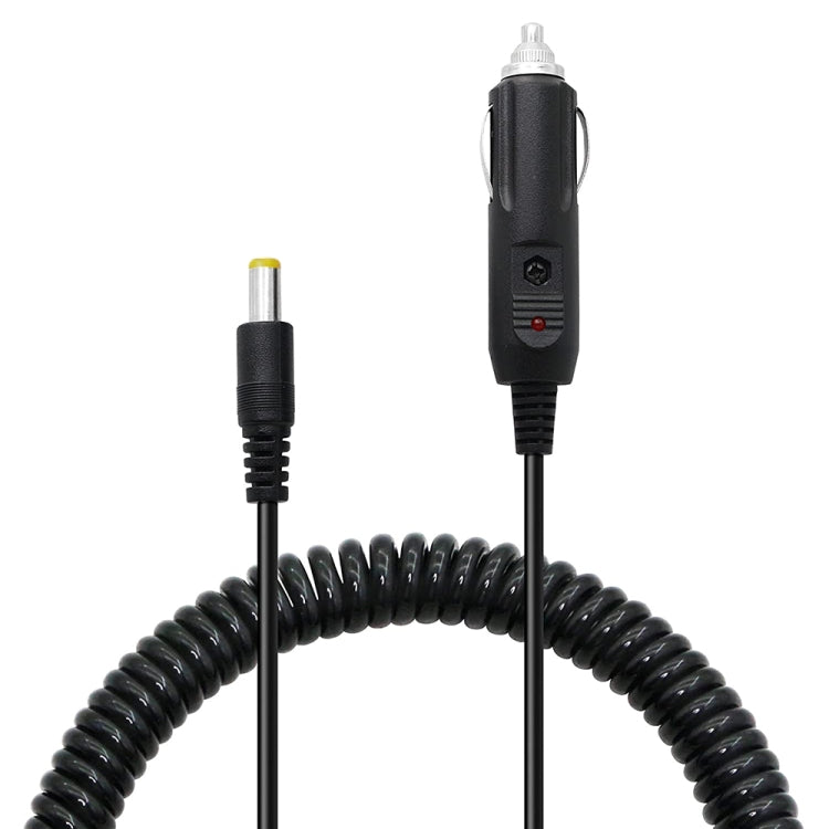 2A Car 4.0 x 1.7mm Power Supply Adapter Plug Coiled Cable Car Charger, Length: 40-140cm, 4.0 x 1.7mm