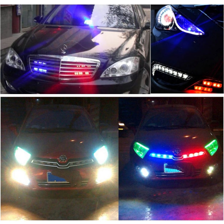 6W 450LM 6 x 3-LED Yellow Light 577nm Car Strobe Flash Warning Light Signal Lamp, DC 12V, 6W 450LM