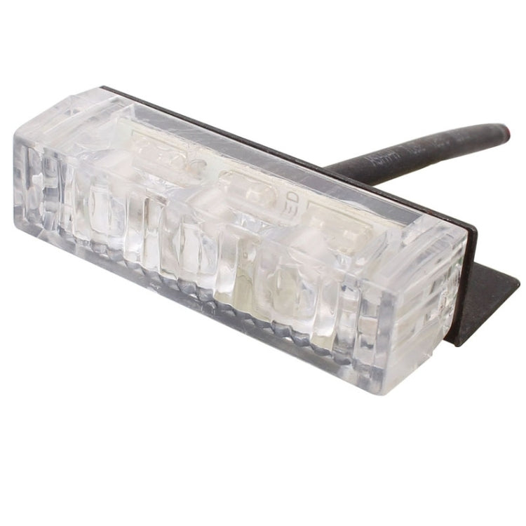 6W 450LM 6 x 3-LED Yellow Light 577nm Car Strobe Flash Warning Light Signal Lamp, DC 12V, 6W 450LM
