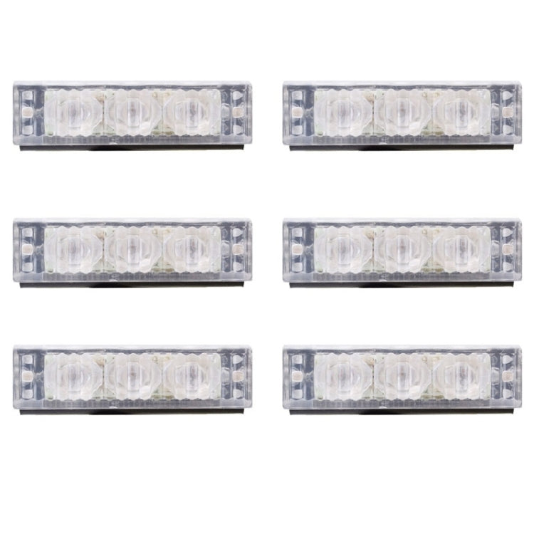 6W 450LM 6 x 3-LED Yellow Light 577nm Car Strobe Flash Warning Light Signal Lamp, DC 12V, 6W 450LM