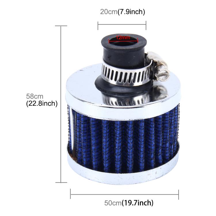 MZ 50mm Universal Mushroom Head Style Air Filter for Car, MZ 5cm(Blue), MZ 5cm(Red), HKS 5cm (Black)