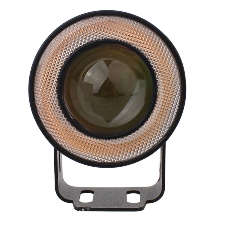 2 PCS 2.5 inch 10W 900LM White + Yellow Light 6500K Waterproof LED Eagle Eye Light for Vehicles, DC 12V, Cable Length: 20cm, 2.5 inch 10W