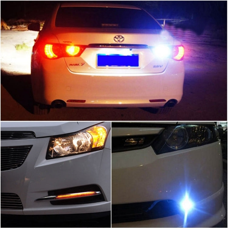 2 PCS 2.5 inch 10W 900LM White + Yellow Light 6500K Waterproof LED Eagle Eye Light for Vehicles, DC 12V, Cable Length: 20cm, 2.5 inch 10W