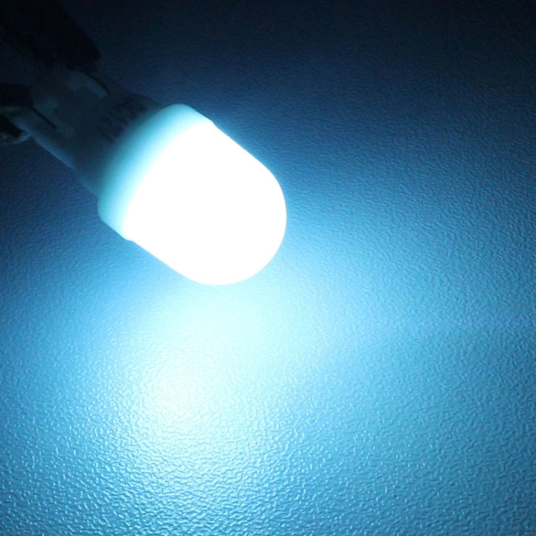 10 PCS T10 1W 80LM Ceramic 2 LED SMD 5630 Car Clearance Lights Lamp, DC 12V, 2 LED SMD 5630, 5630-2smd, T10+1W 80LM/Yellow Light