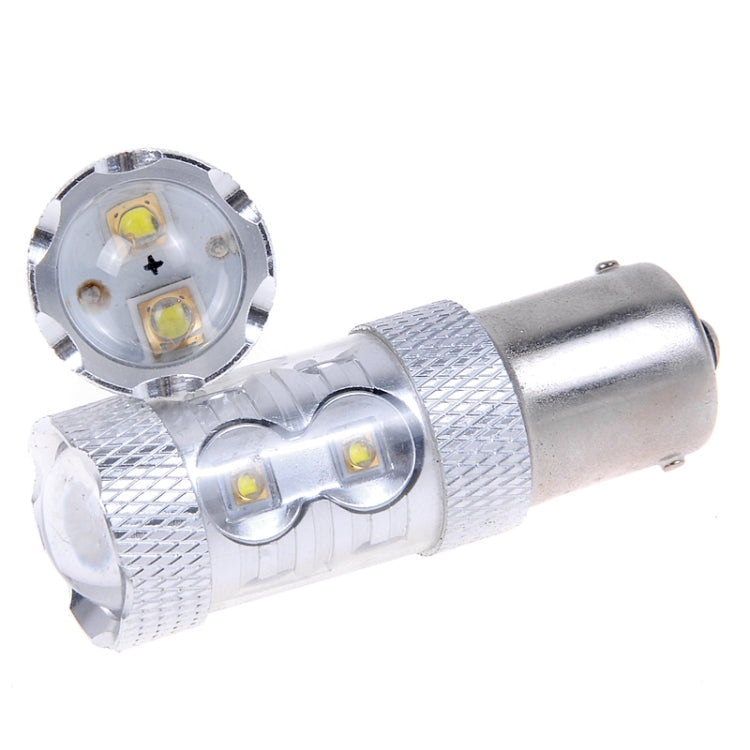 2PCS 1156/BA15S 650 Lumen 50W 10-3535-LEDs 6500K White Light Turn Signal Light, DC 12-24V, 1156/BA15S
