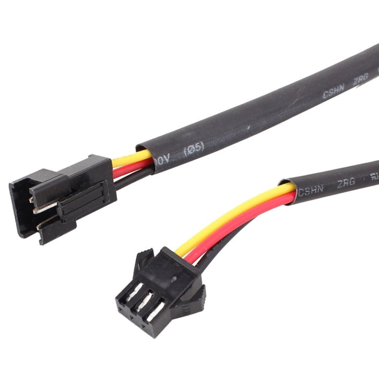 2 PCS 3W 180LM 6500K 597-577nm White + Yellow Wired LED Tube Daytime Running Light DRL Steering Lamp, DC12V, Lamp Length:30cm, 3W 180LM
