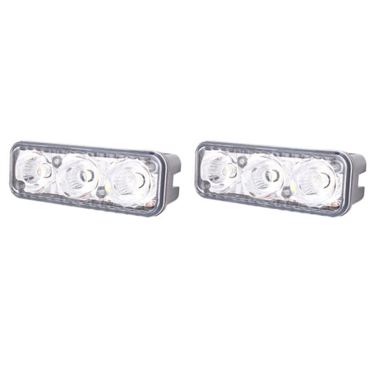 2 PCS MZ 9W 540LM 6500K 3-LED White Light Wired Car Daytime Running Light Fog Lamp, DC12-24V,Light Wire: 15cm, MZ 9W