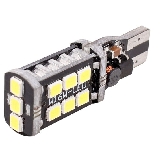 2 PCS T15 3W White LED 300LM SMD 2835 Car Rear Fog Lamp / Backup Light for Vehicles, DC 12V, T15+3W 300LM/6500K