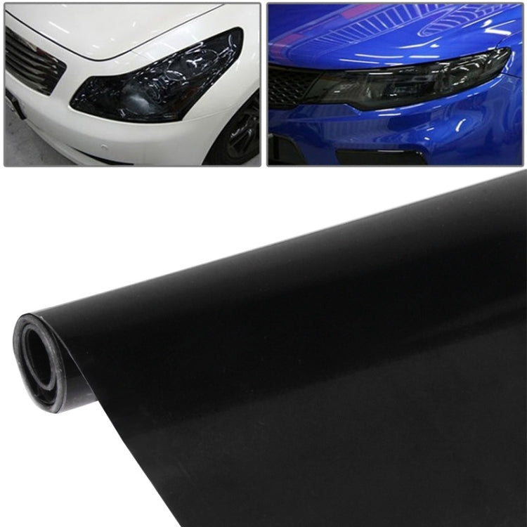 Protective Decoration Flash Point Car Light Membrane /Lamp Sticker, Size: 195cm x 30cm, Dark Blue, Grey Black, Dark Black, Baby Blue, Fluorescent Green, Pink, Crystal Green, Matte Black