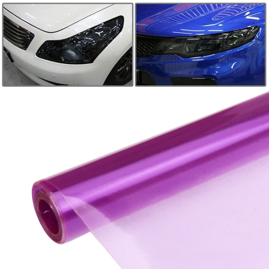 Film de protection décoratif pour phares de voiture / autocollant de lampe, taille : 100 cm (L) x 40 cm (l), violet, rouge