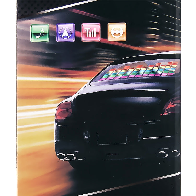 5 Colors Car Music Rhythm Lamp Car Sticker Equalizer with Car Charger, Size: 70cm x 16cm, 70 x 16cm