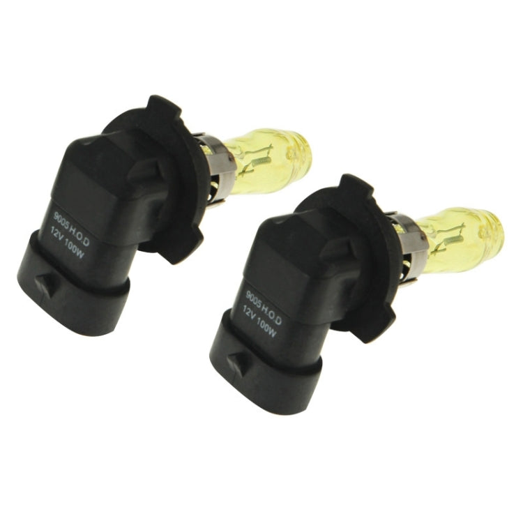 2 X 9005 HOD Halogen Bulbs 12V 100W 2400 LM 3500K Yellow Light Headlights, 9005
