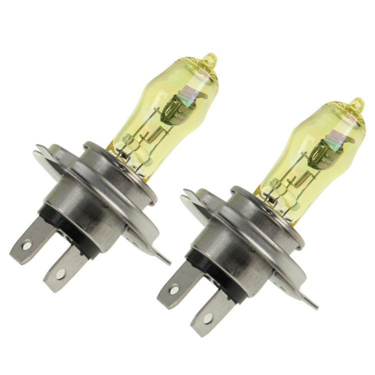 2 X H4 HOD Halogen Bulbs 12V 100W 2400 LM 3500K Yellow Light Headlights, H4