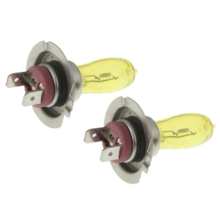 2 X H7 HOD Halogen Bulbs 12V 100W 2400 LM 3500K Yellow Light Headlights, H7