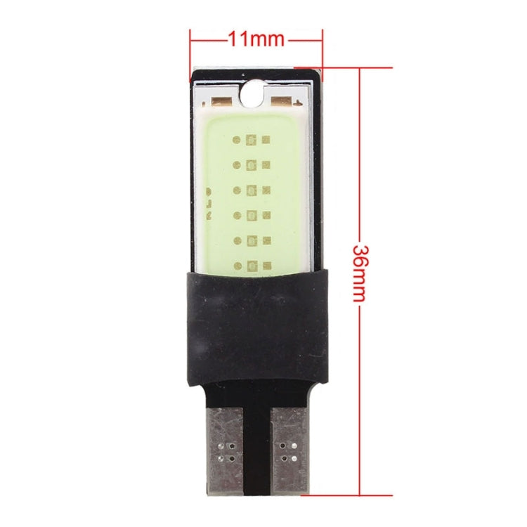 2 PCS T10 6W 180LM Double-Faced 2 COB LED Decode Canbus Error-Free Car Clearnce Reading Lamp, DC 12V, 2 COB LEDs