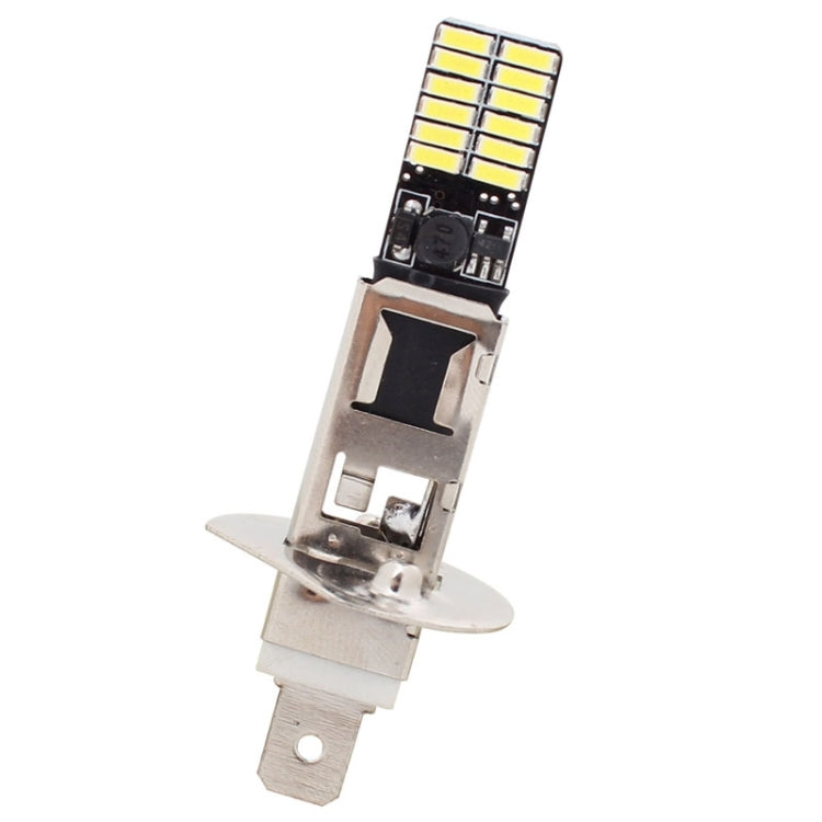 2 PCS H1 4.8W 720LM 6500K White Light 24 LED SMD 4014 Error-Free Canbus Car Clearance Lights Lamp, DC 12V, H1+4.8W 720LM/6500K