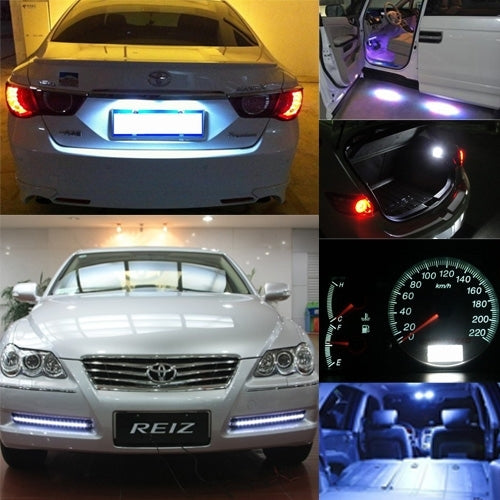 T10 2W White 130LM 6 LED SMD 5730 Backup Reverse Light Turn Signal Bulb for Vehicles, DC 12V, T10 2W