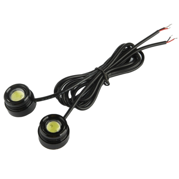 2x 1.5W Waterproof Eagle Eye Light White LED Light for Vehicles, Cable Length: 65cm, 1.5W