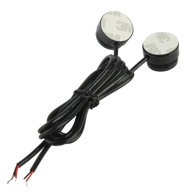 2x 1.5W Waterproof Eagle Eye Light White LED Light for Vehicles, Cable Length: 65cm, 1.5W