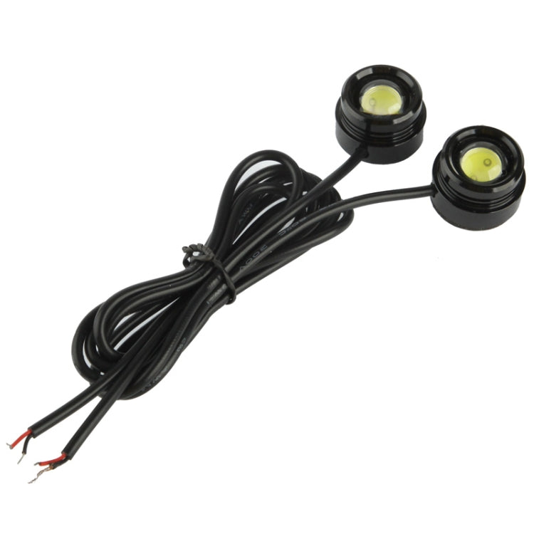 2x 1.5W Waterproof Eagle Eye Light White LED Light for Vehicles, Cable Length: 65cm, 1.5W