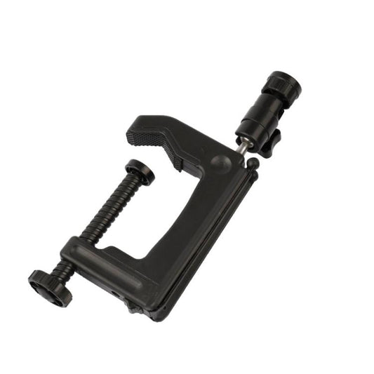 Desktop Fixed Clamp Holder Mount with Tripod Adapter for GoPro, Insta360, DJI and Other Action Cameras, Clamp Size: 1 - 6 cm, Table Clamp