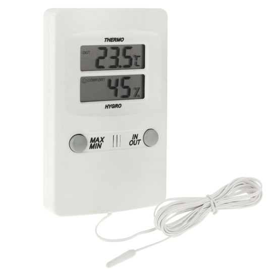 TH02 Digital LCD Indoor Outdoor Sensor Probe Weather Humidity Hygrometer Thermometer, TH02