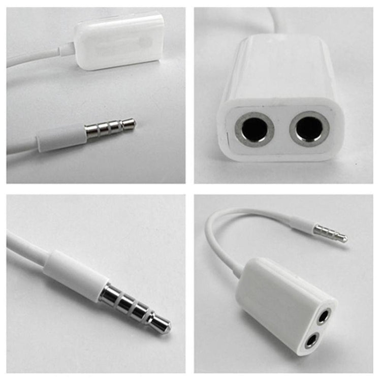 Aux Audio Cable 3.5mm to 2 x Female Splitter Adapter, Compatible with Phones, Tablets, Headphones, MP3 Player, Car/Home Stereo & More