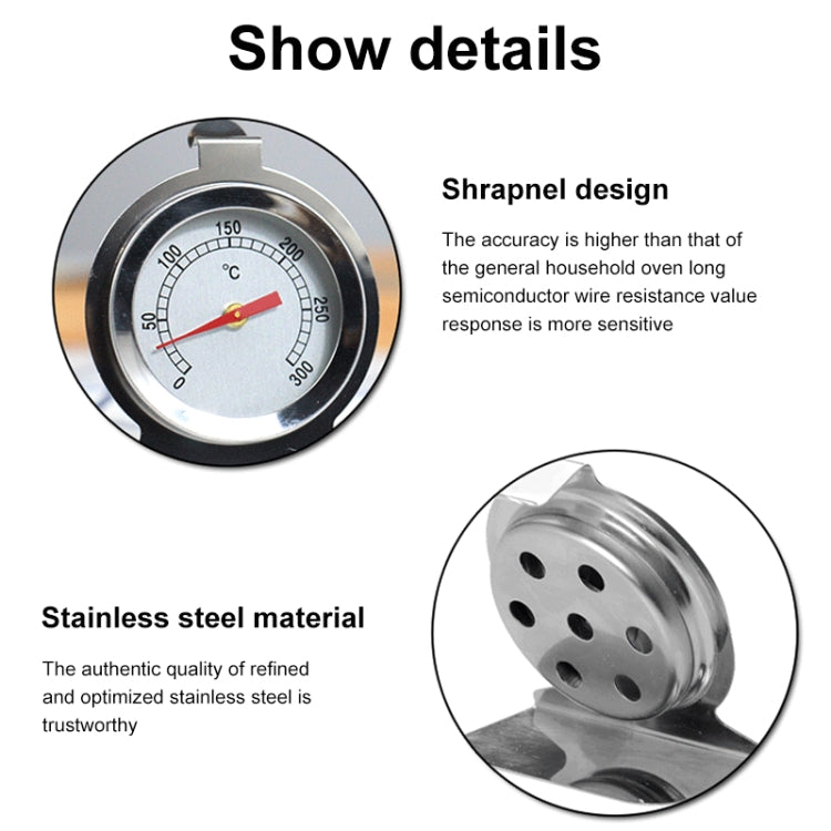 Stainless Steel Oven Thermometer (0~300℃)