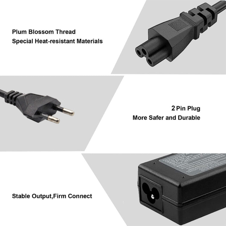 Mini adaptador de CA de repuesto de 19,5 V, 2,31 A, 45 W para portátiles Dell. Puntas de salida: 4,5 mm x 2,7 mm.